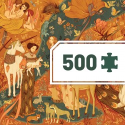 Puzzle Gallery 500 pièces Unicorn garden - Djeco