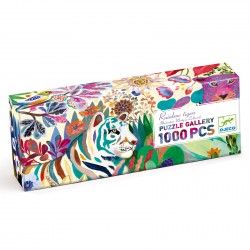 Puzzle Gallery 1000 pièces Rainbow Tigers - Djeco