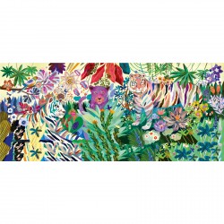 Puzzle Gallery 1000 pièces Rainbow Tigers - Djeco