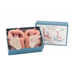 Chausson Girafe,  Sous mon baobab - Moulin roty