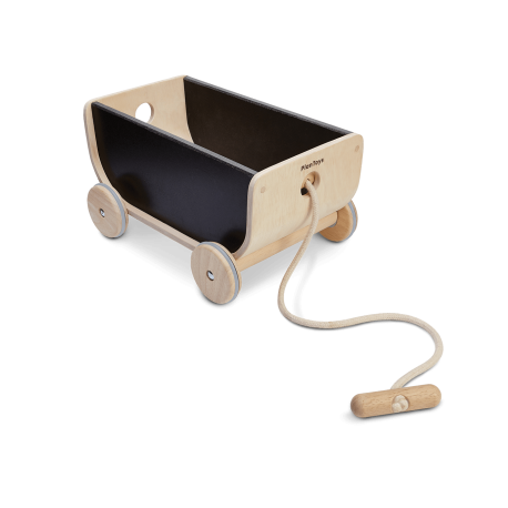 Chariot Wagon Noir - Plan toys | poissondavril38.com