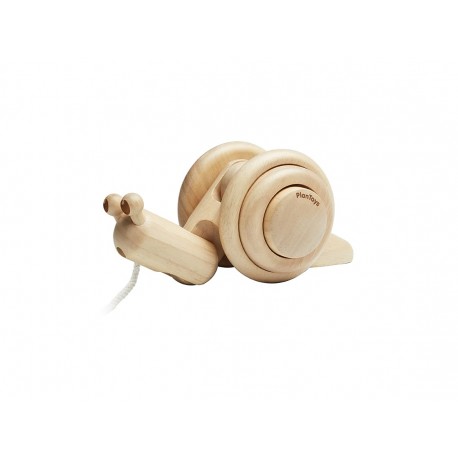 Escargot à tirer bois naturel - Plan toys Escargot à tirer bois naturel - Plan toys