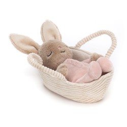Peluche Lapin Dans Son Couffin Rose - Jellycat