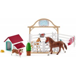 Figurines Chevaux Invités d'Hannah Avec chienne Ruby - Schleich