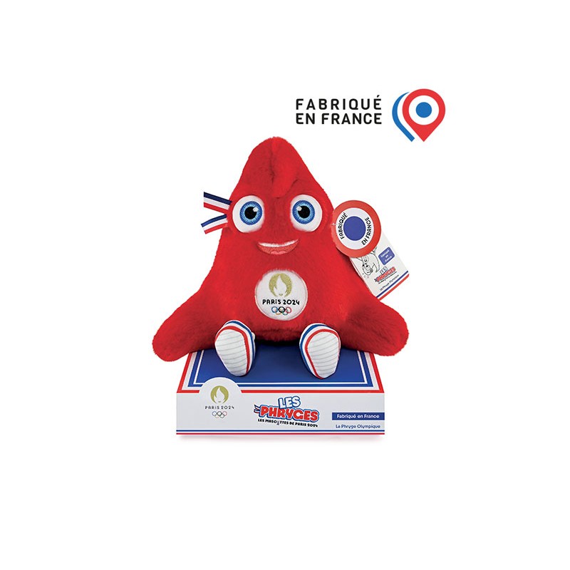 Peluche Mascotte JO Paris 2024 Articulée - Made in France