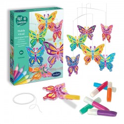 Kit créatif Mobile Vitrail Papillons - Sentosphère