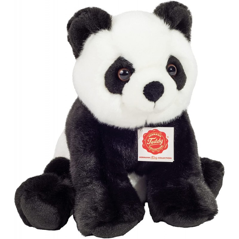Peluche Panda assis 25 cm - Hermann Teddy